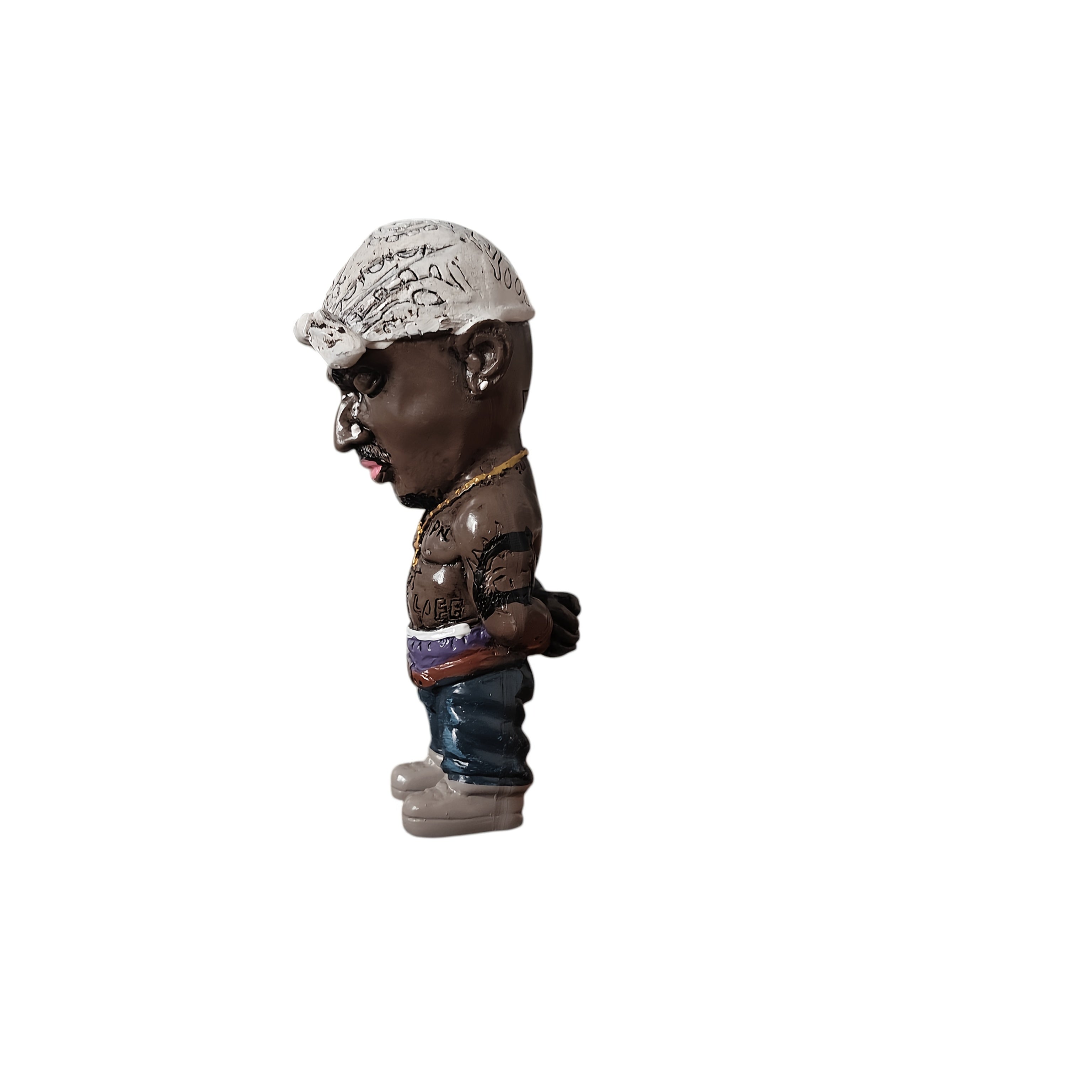 Tnessential New and Old Culture Rapper Street Art Black Rap Star Resin 3D Decor