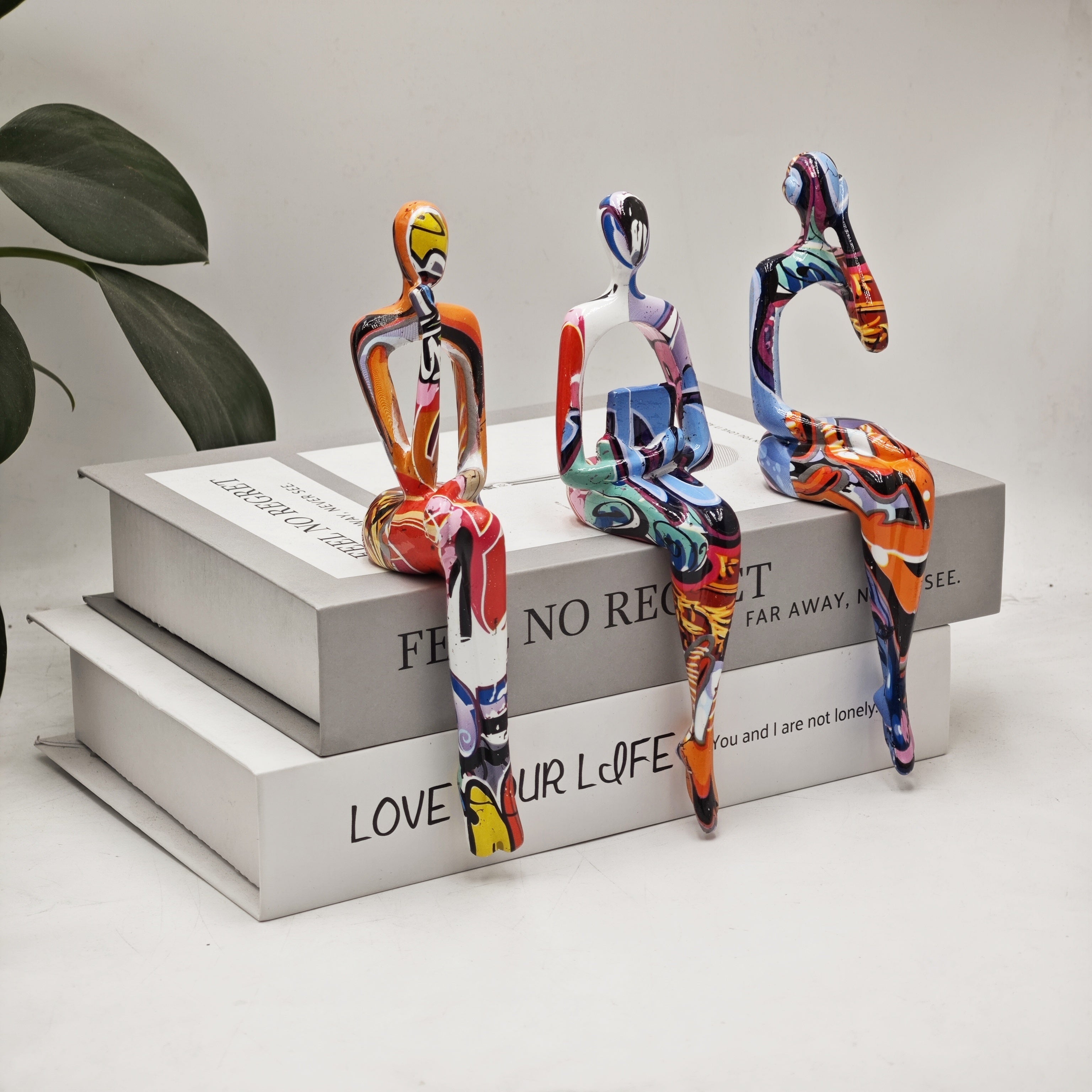 Tnessential Graffiti Color Abstract Resin Statue 3D Decor