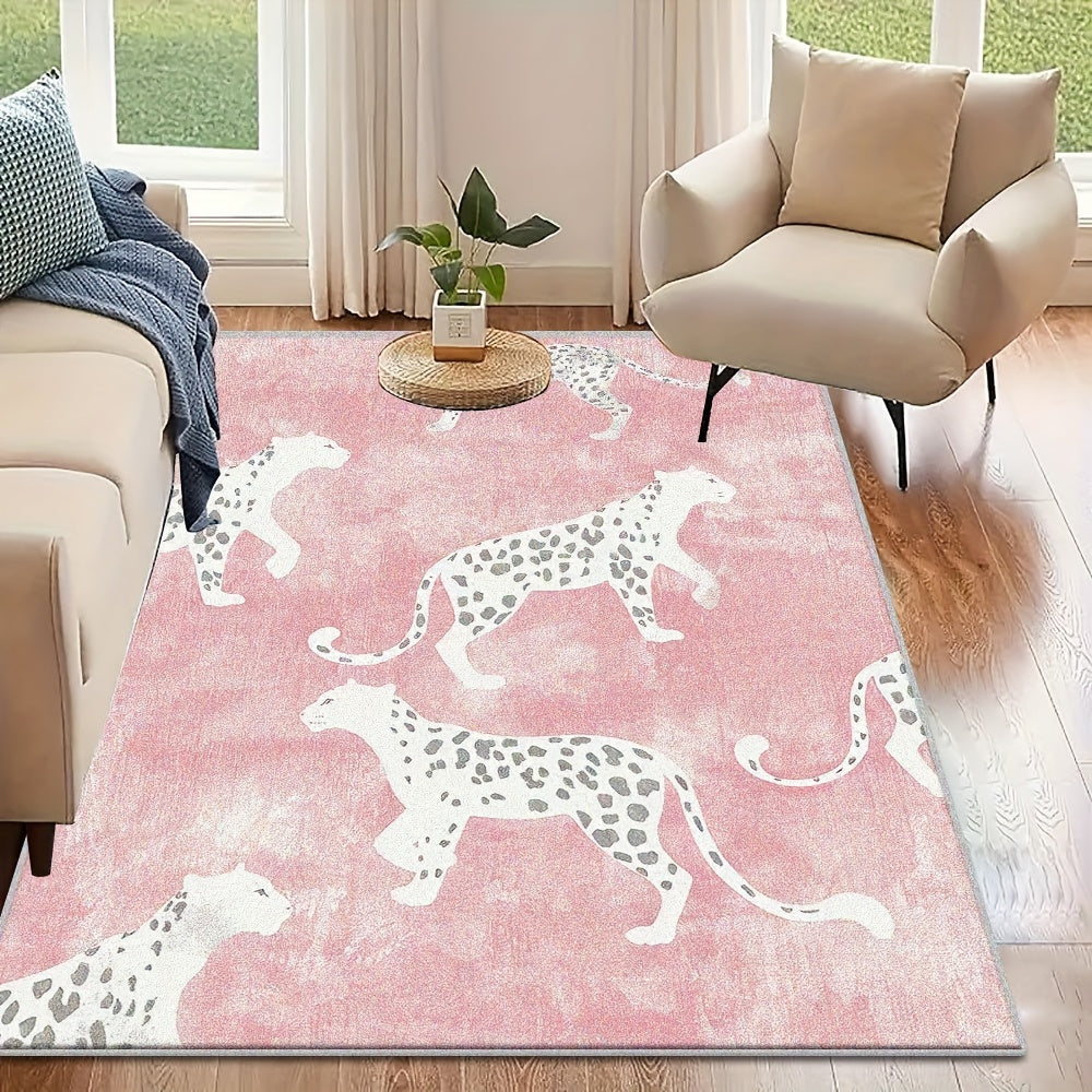 PINK LEOPARD PRINT 2 RUG view 3