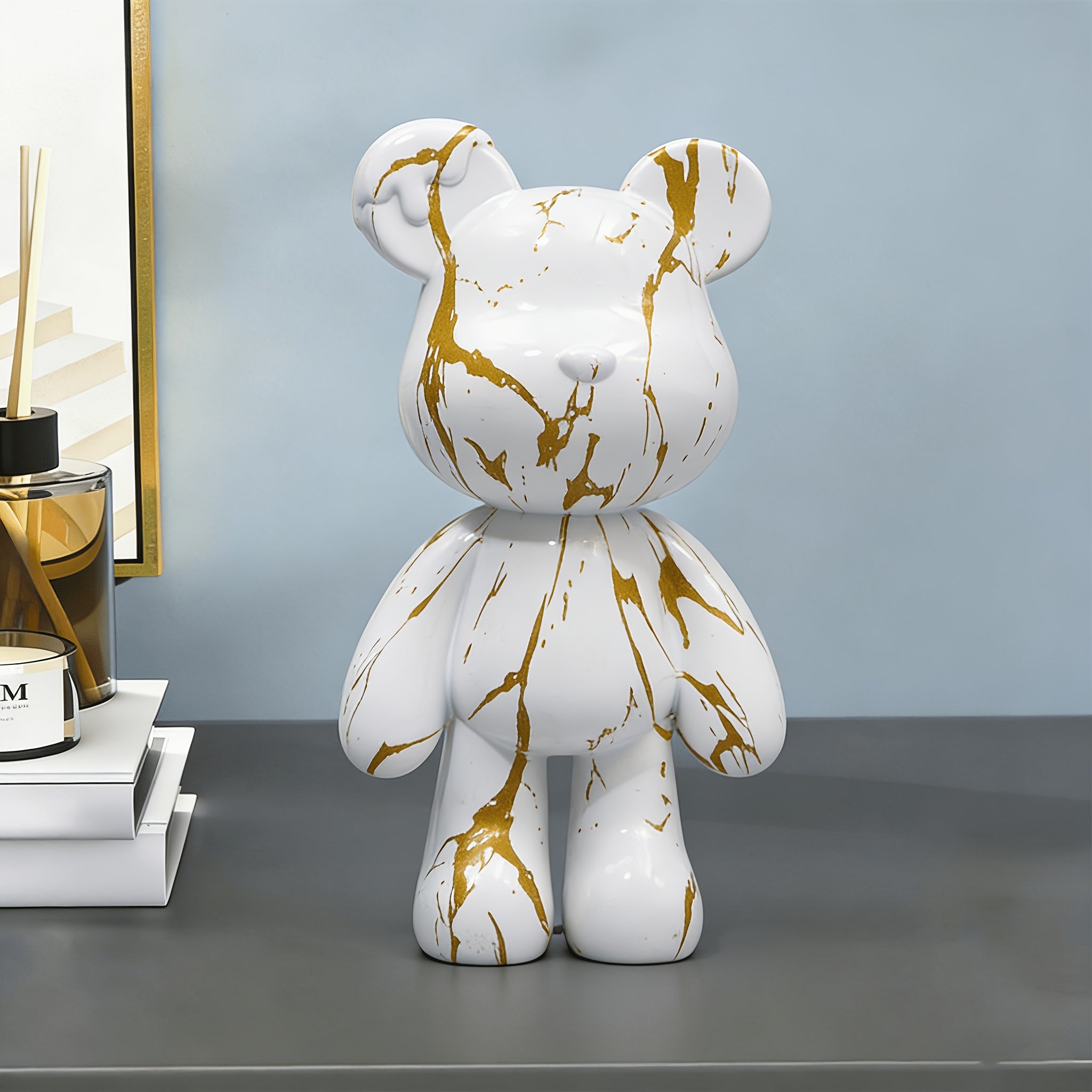 Tnessential Bear Decorative Resin Sculpture Statue 3D Decor