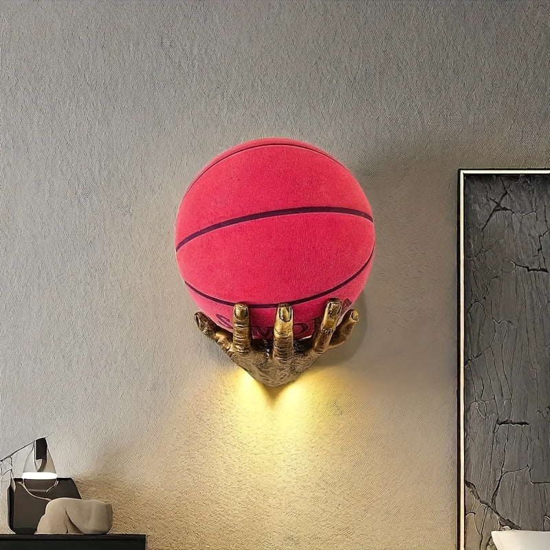 Tnessential Wall-mounted Sports Ball Display Rack 3D Decor