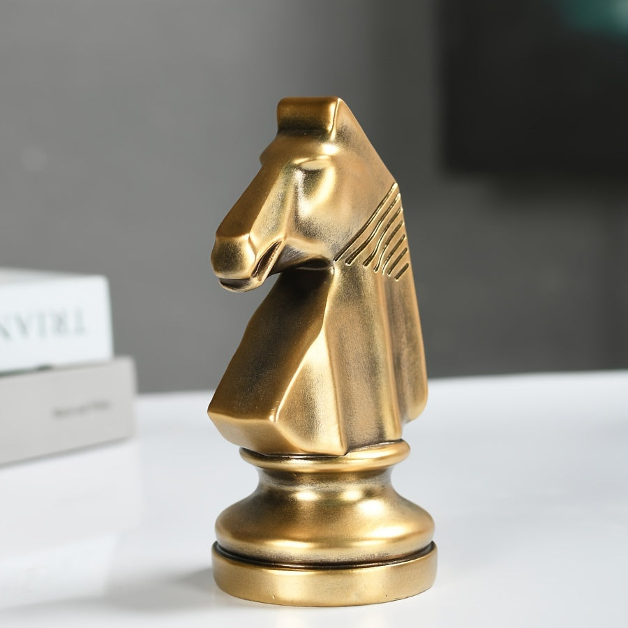 Tnessential Resin Chess King Decorative Piece: Indoor and Outdoor Use 3D Decor