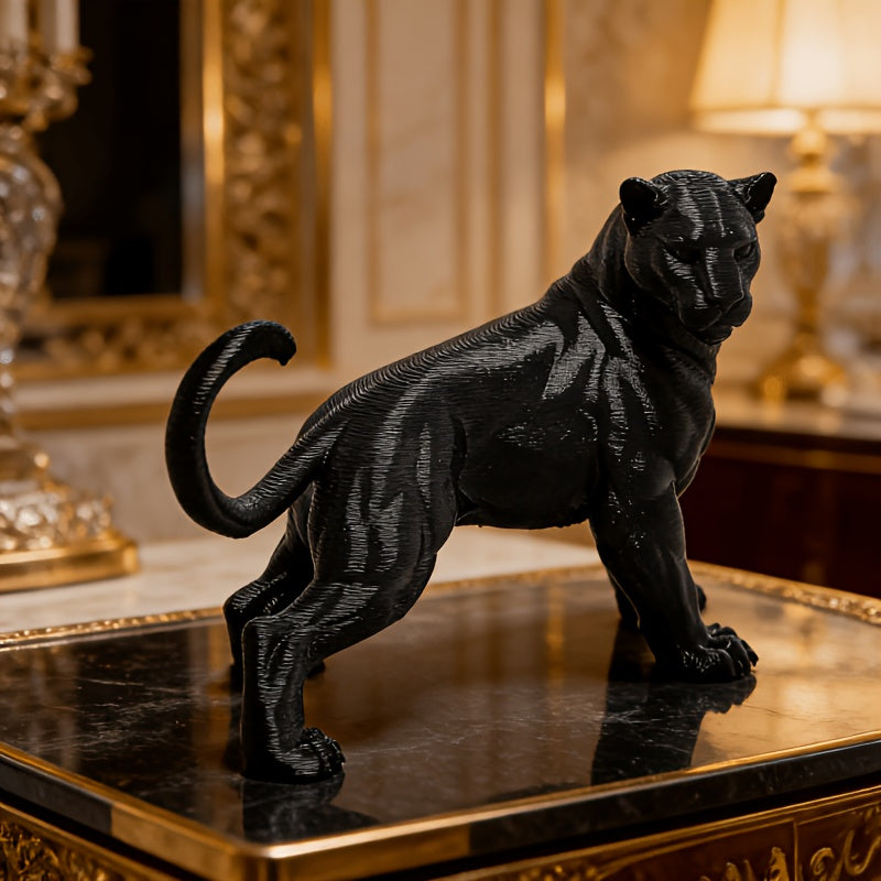 Tnessential Strong Panther Statue Decoration 3D Decor