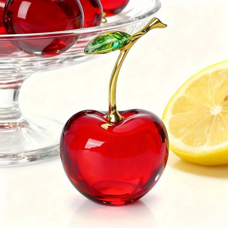 Tnessential Simulated Crystal Cherry Statue 3D Decor