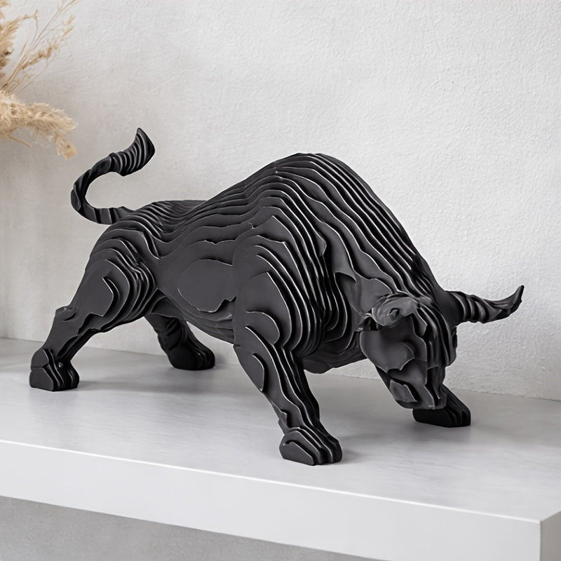 Tnessential Decorative Bull Statue 3D Decor
