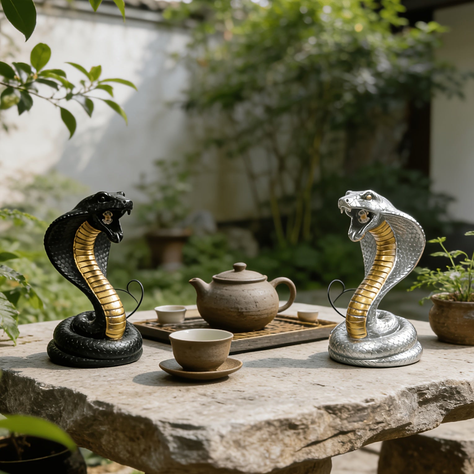 Tnessential Unique LED Serpentine Sculpture Lamp 3D Decor