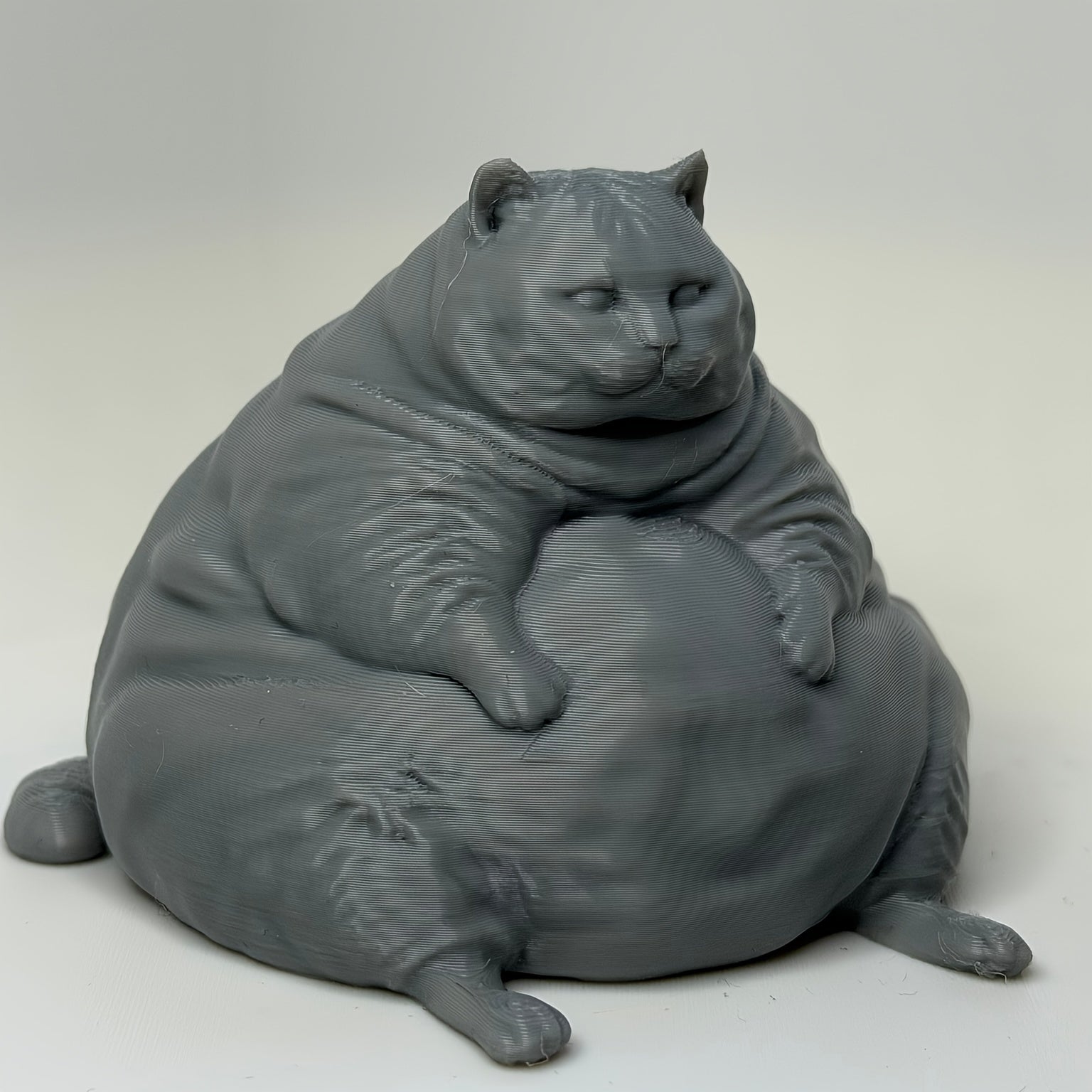 Tnessential Large Fat Cat a Useless Yet Necessary Statue Decoration 3D Decor
