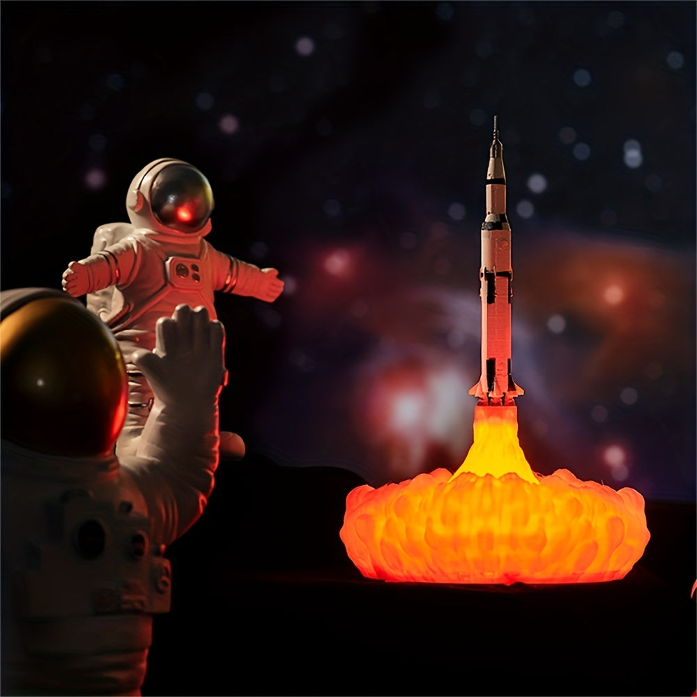 Tnessential Creative Rocket Nightlight 3D Decor