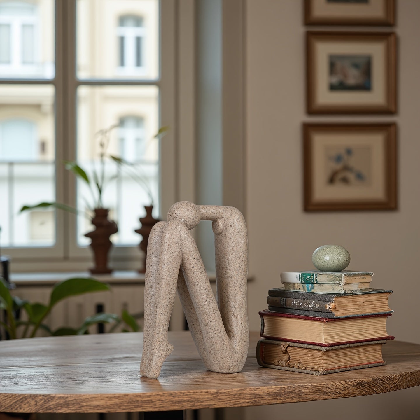 Tnessential Sandstone Letter N Figurine 3D Decor