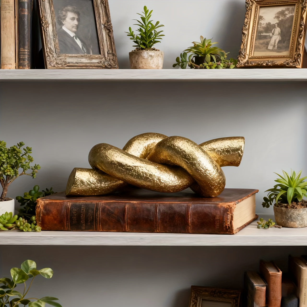 Tnessential Modern Abstract Geometric Resin Statue 3D Decor