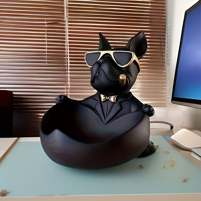 Tnessential Large Storage Decorative Statue of a French Bulldog 3D Decor