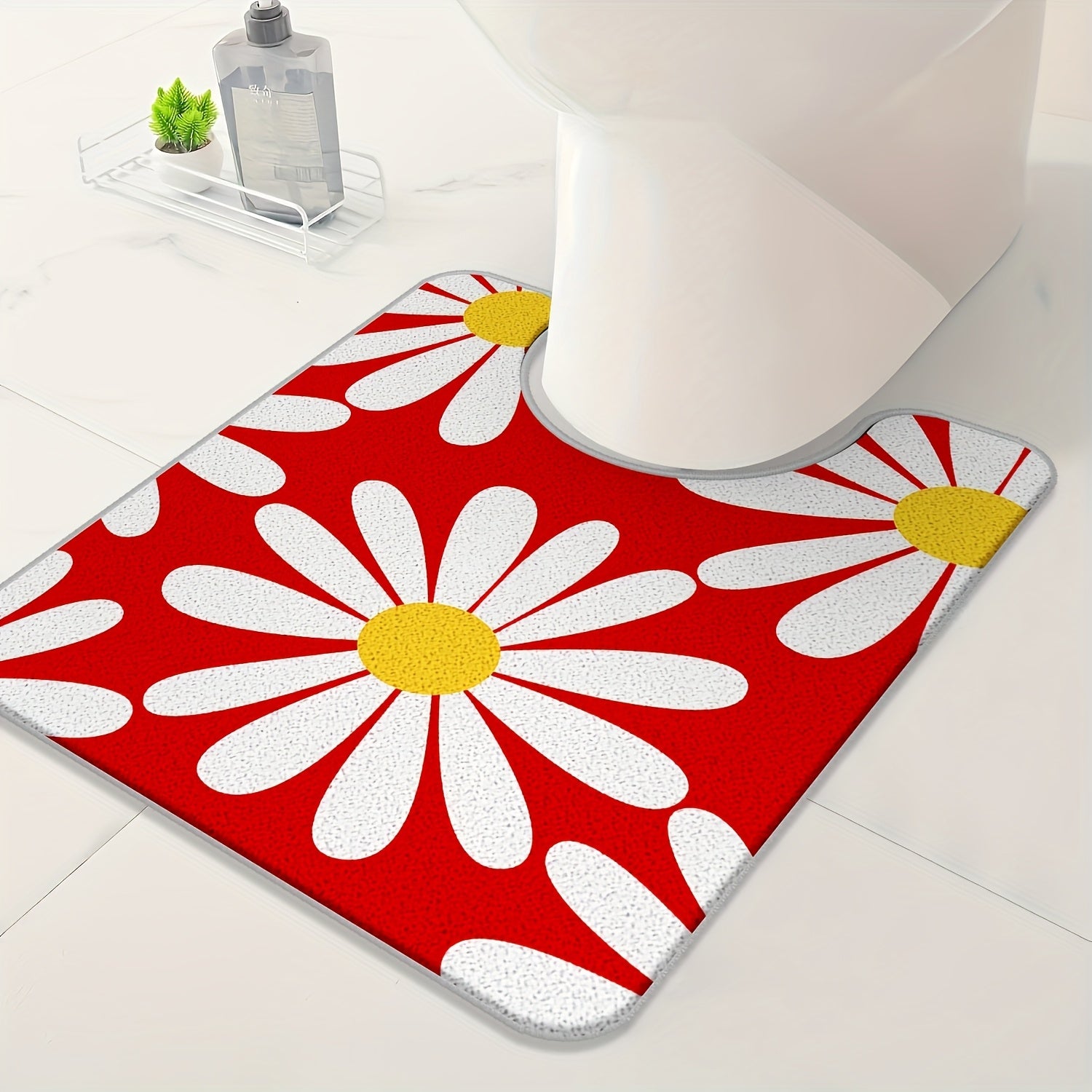 RED DAISY RUG