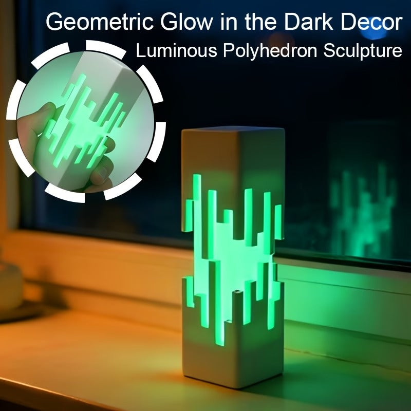 Tnessential Printed Premium Minimalist Rectangular Glow-in-the-dark 3D Decor