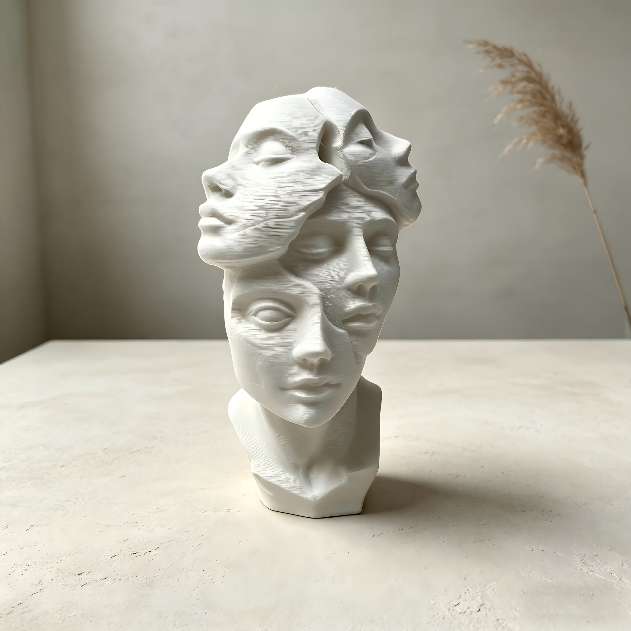 Tnessential Unique Multifaceted Abstract Art Sculpture 3D Decor