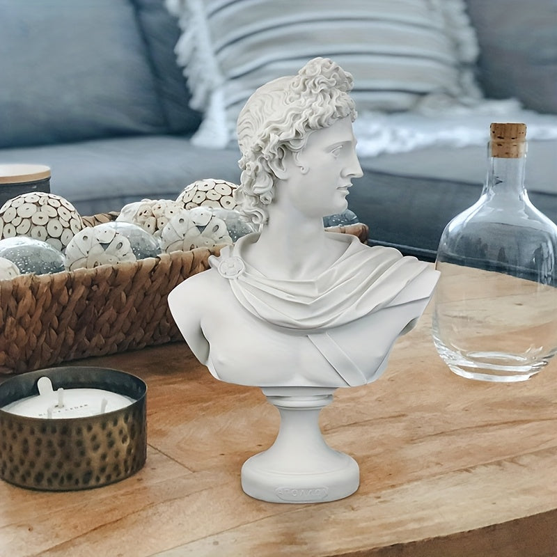 Tnessential Apollo Bust Greek and Roman Mythology God of Sunlight 15.24 3D Decor