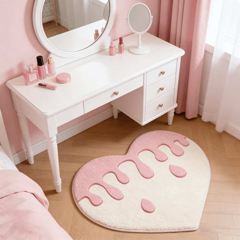 PINK HEART 6 RUG view 3