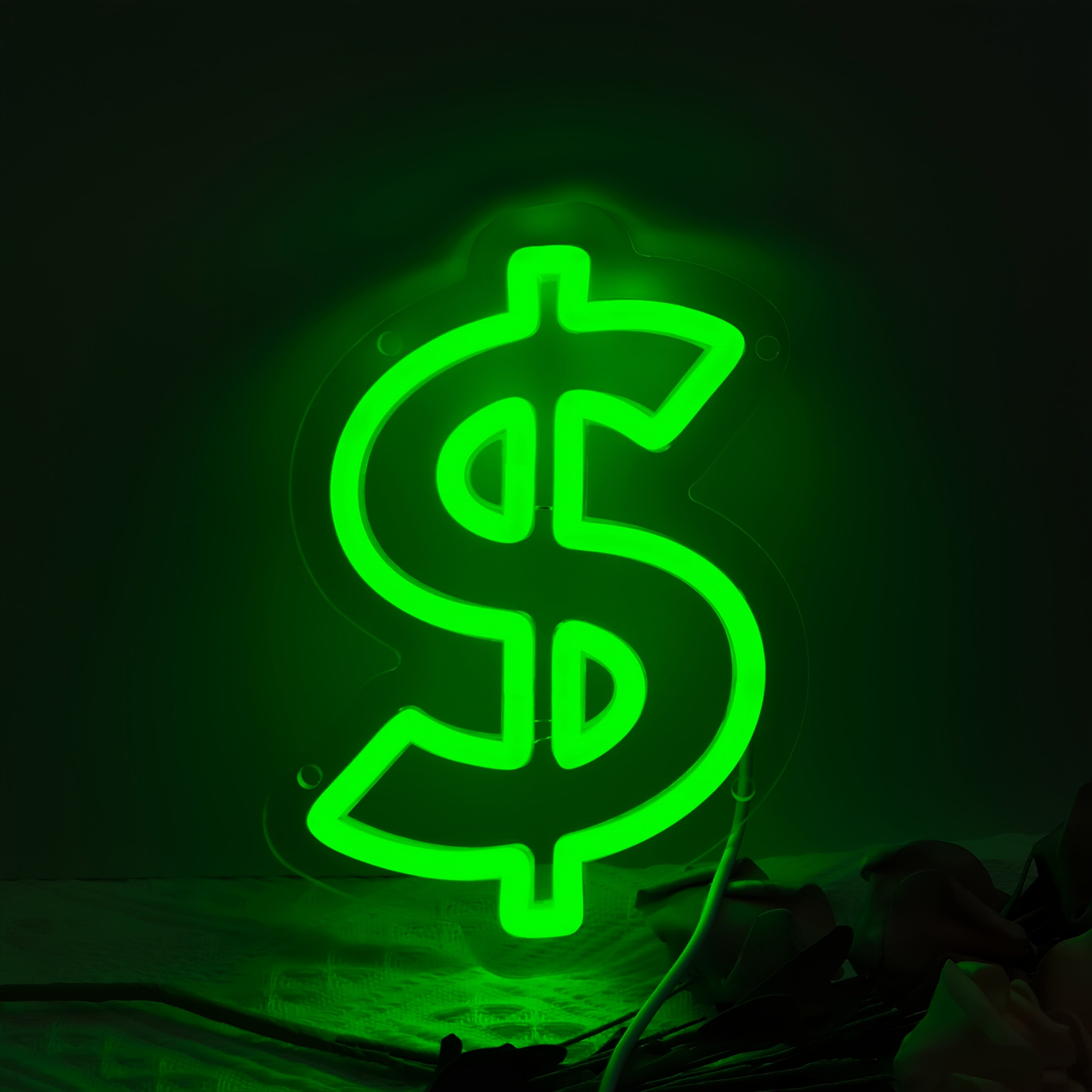 Tnessential LIUYANG Dollar $ Neon Sign LED Wall Art 3D Decor