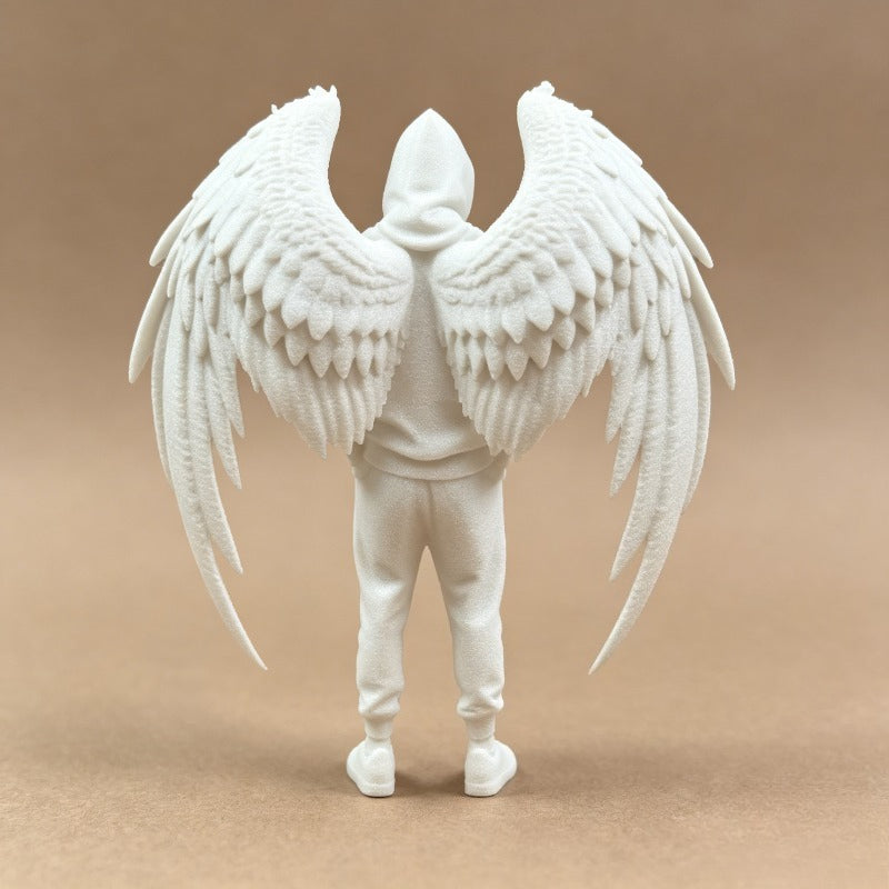 Tnessential Printed Stylish Angel Small Statue Ornament 3D Decor