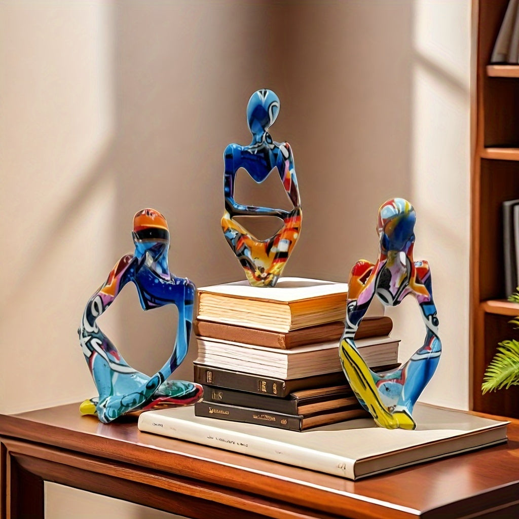 Tnessential Statue of an Abstract Thinker 3D Decor