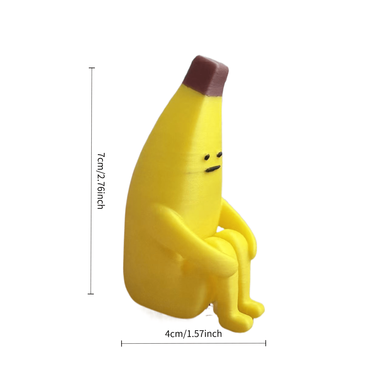 Tnessential Anxiety Banana Ornament 3D Decor