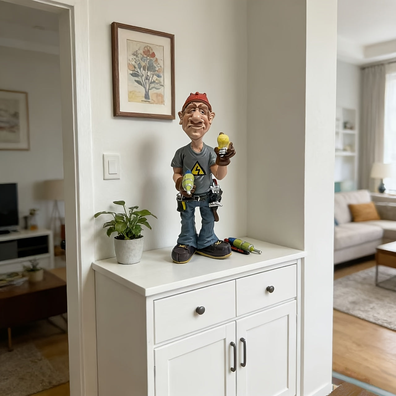 Tnessential Unique Electrician Figurine 3D Decor