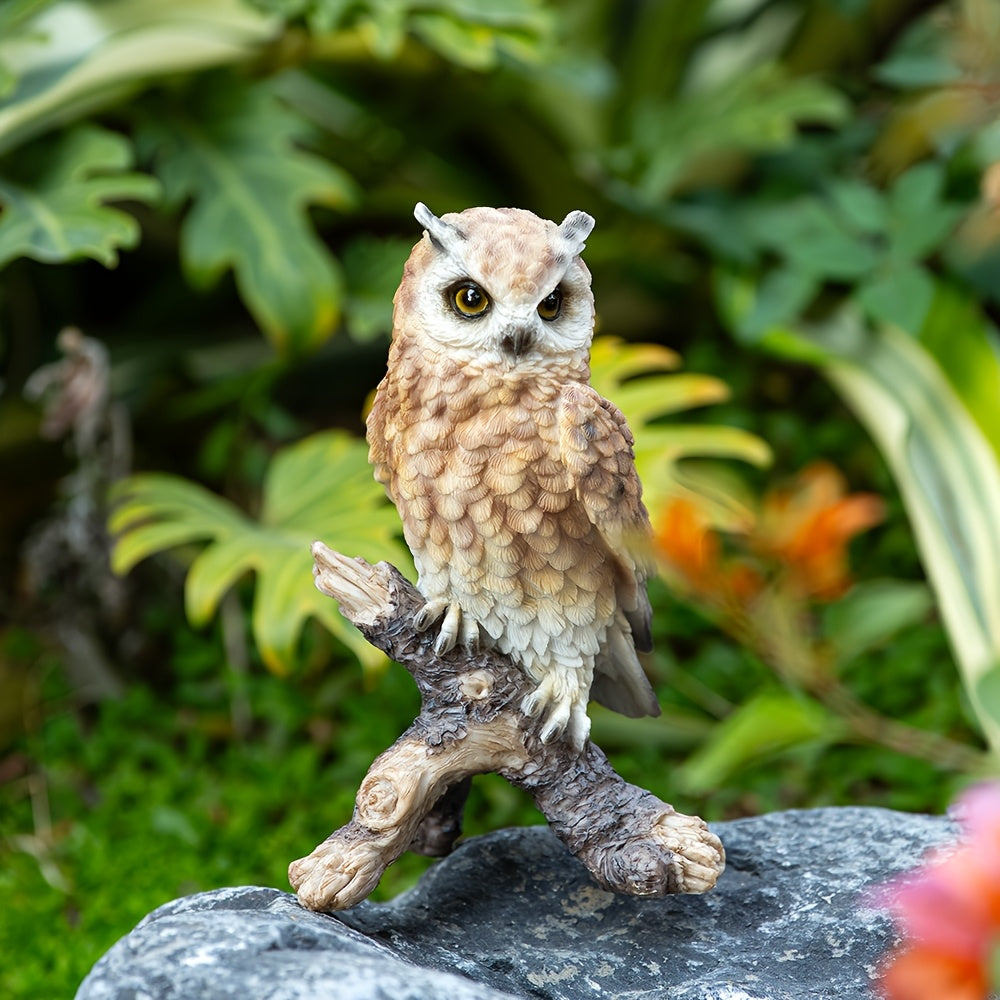 Tnessential Realistic Garden Owl Statue 3D Decor