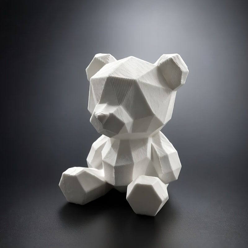 Tnessential Three-dimensional Printing Low Polygon Bear Statue 3D Decor
