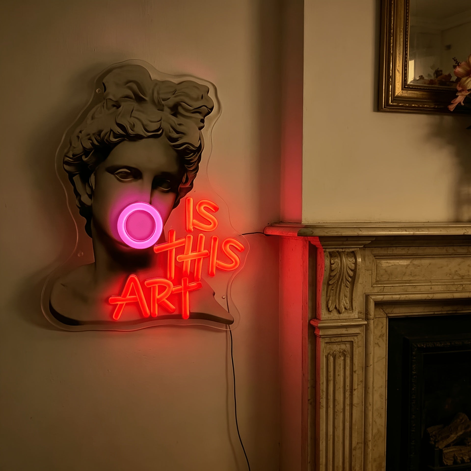 Tnessential IS THIS ART UV Printed LED Neon Sign 3D Decor