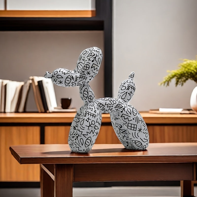 Tnessential Chic Balloon Dog Sculpture 3D Decor