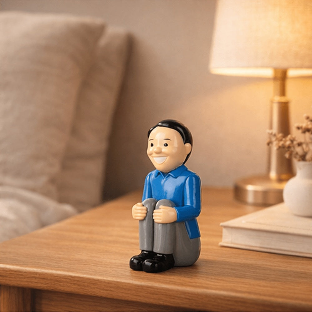 Tnessential Funny Resin Figurine Kneeling Embrace 3D Decor