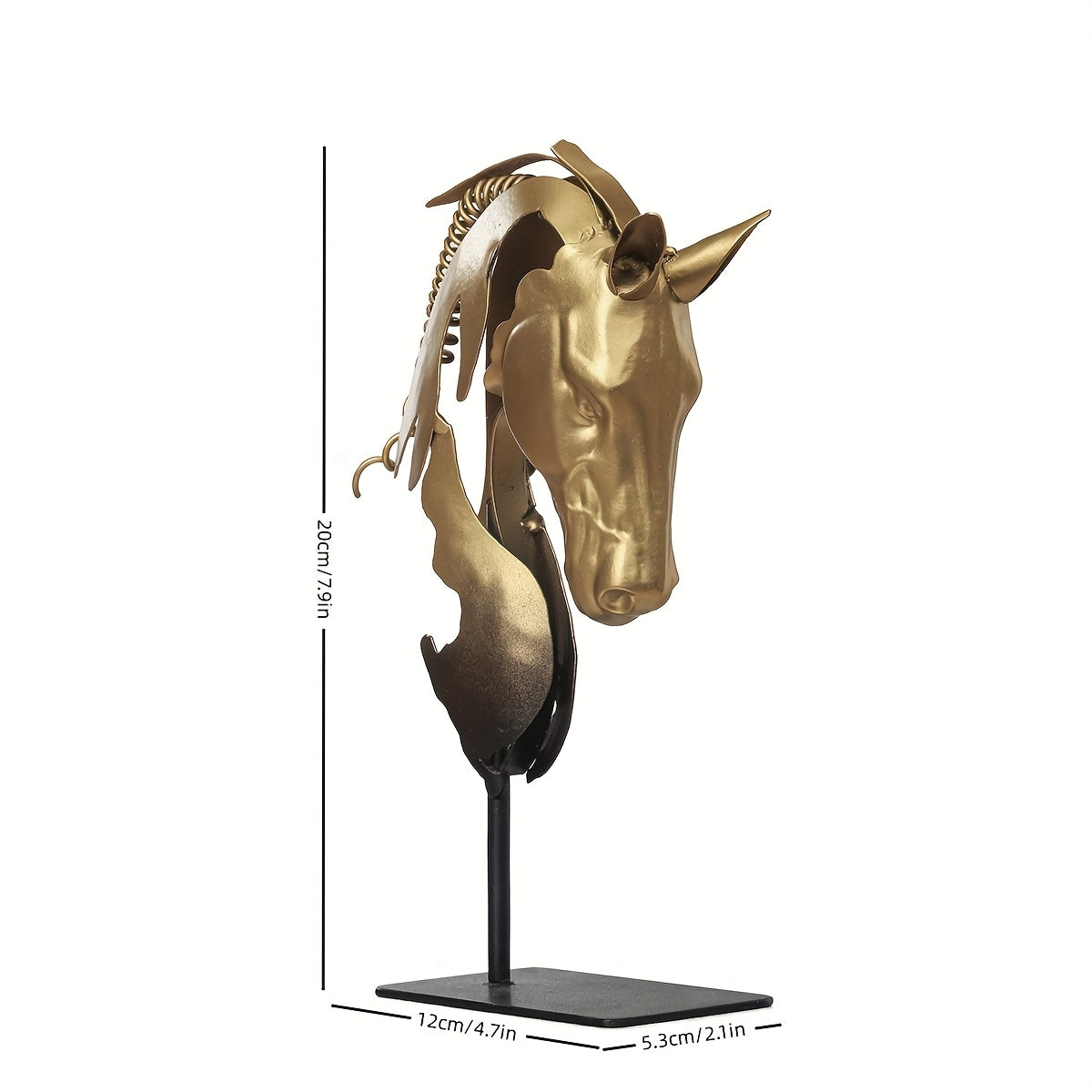 Tnessential D Bust of a Horse Head Sculpture 3D Decor
