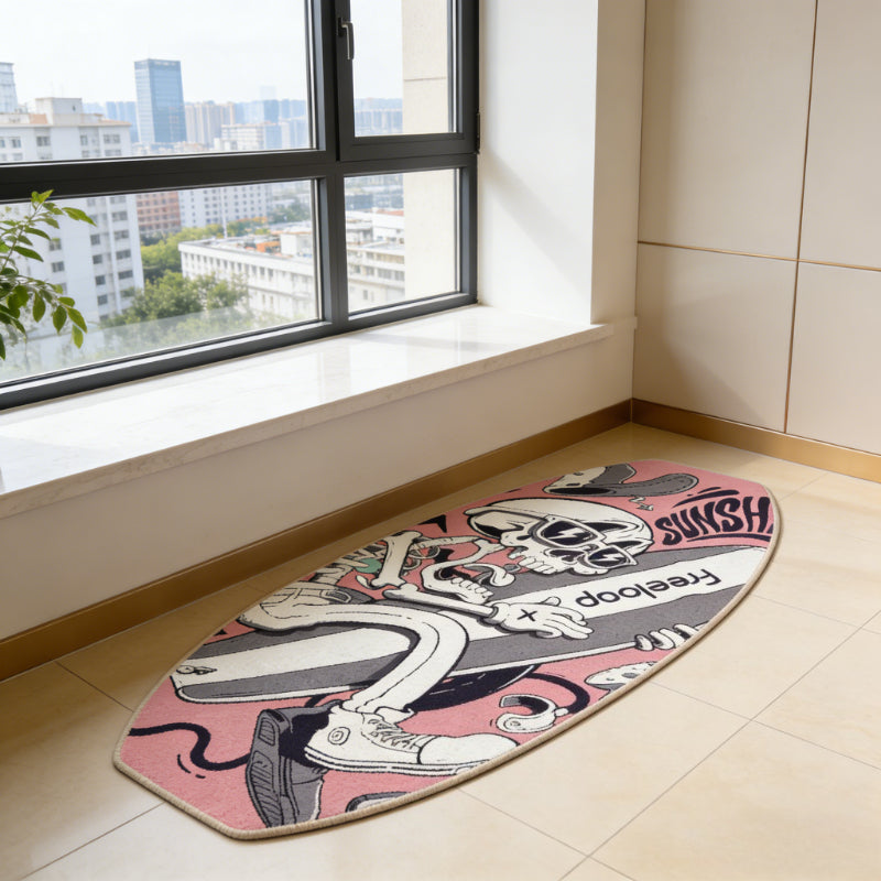 PINK SURFBOARD RUG view 2