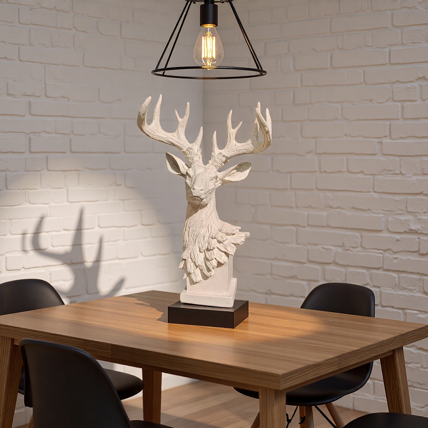 Tnessential Resin Deer Head Statue 3D Decor