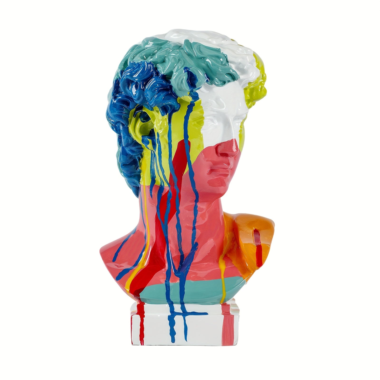 Tnessential David Head Resin Statue for 3D Decor