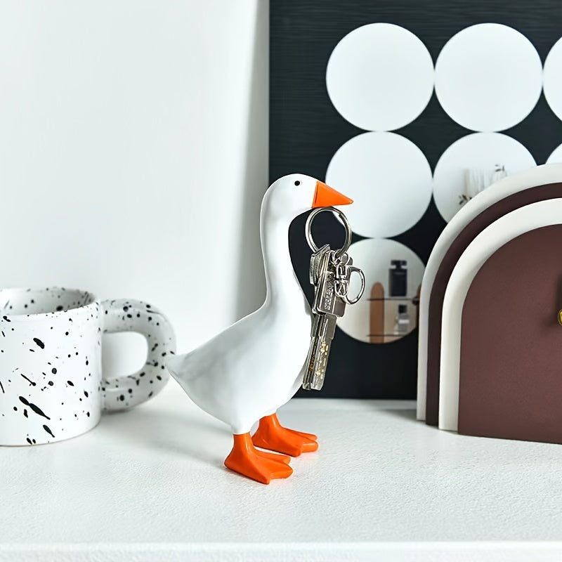 Tnessential Magnetic Goose Key Is Chain Sculpture 3D Decor