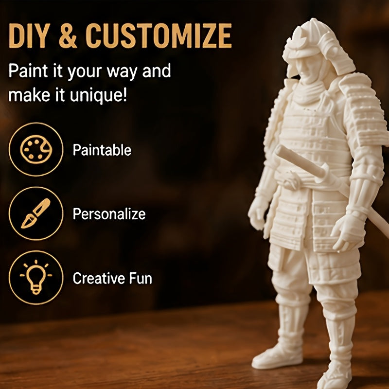 Tnessential Printed Samurai Warrior Statue 3D Decor