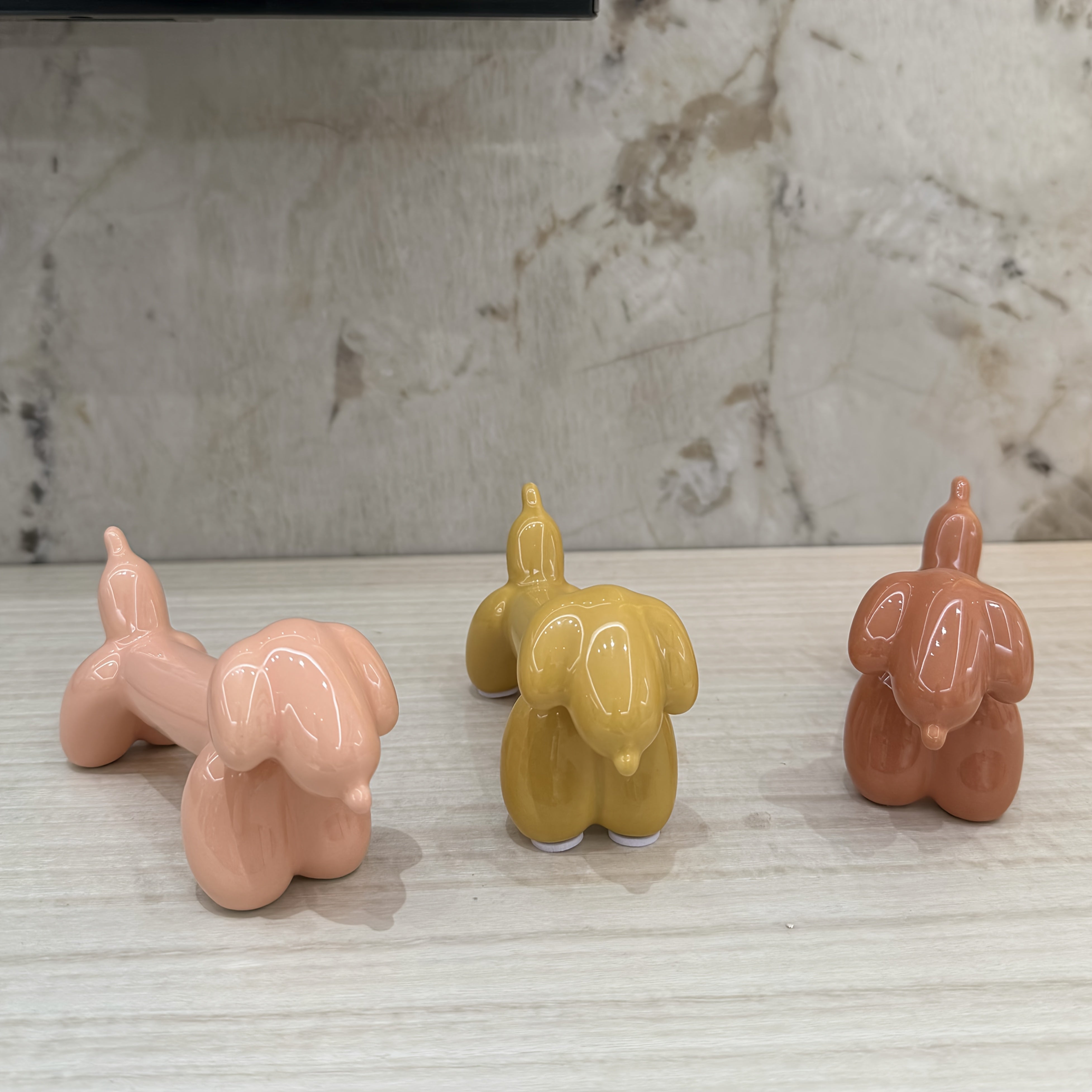 Tnessential Ceramic Dachshund Decoration 3D Decor