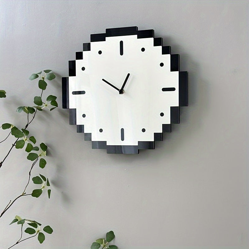 Tnessential Pixel Clock Ation 3D Decor