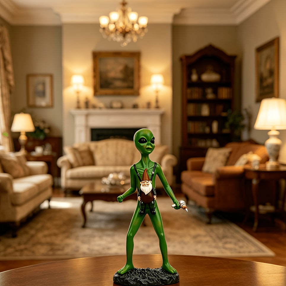 Tnessential Alien Statue Resin Figure 3D Decor