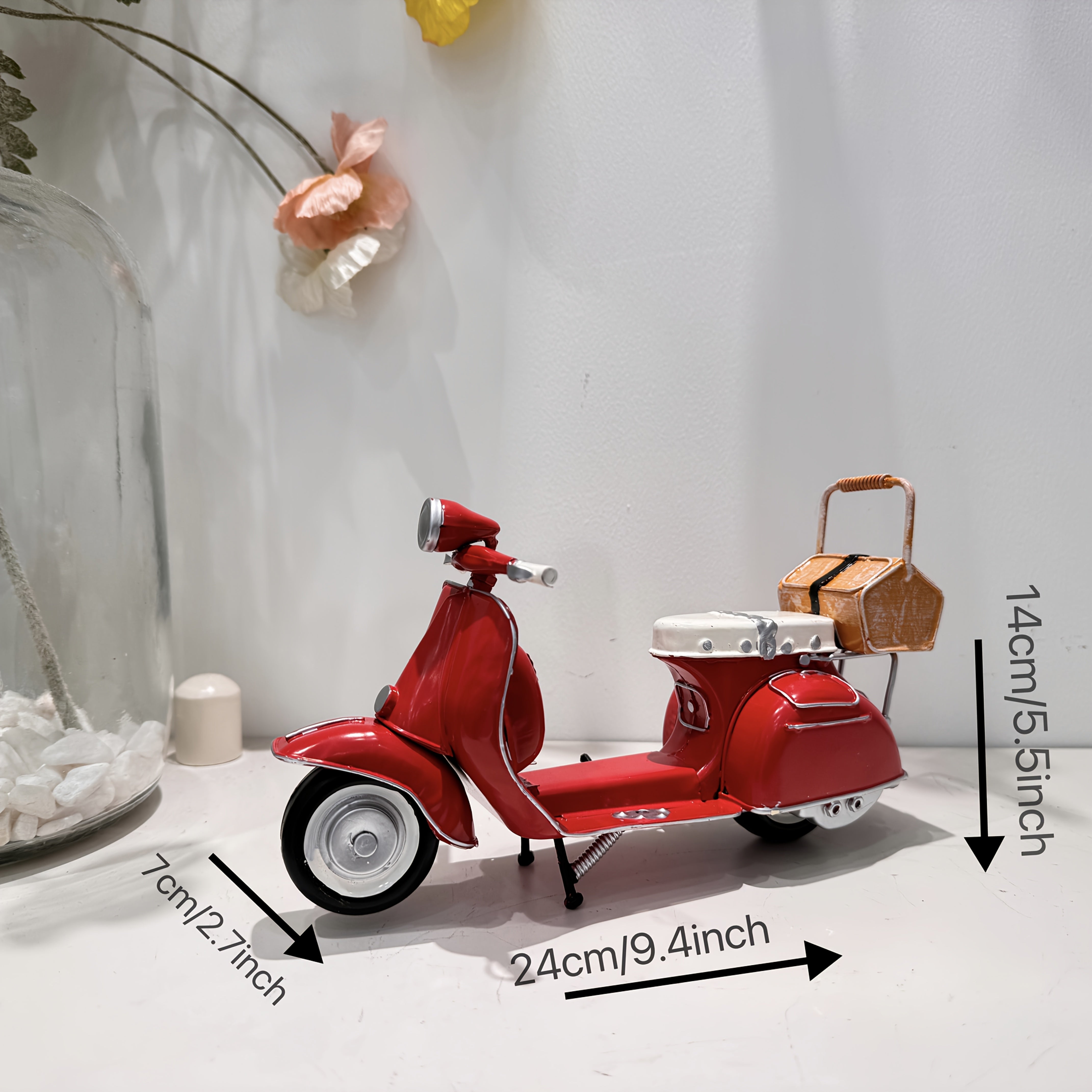 Tnessential Handcrafted Iron Miniature Motorcycle Models 3D Decor