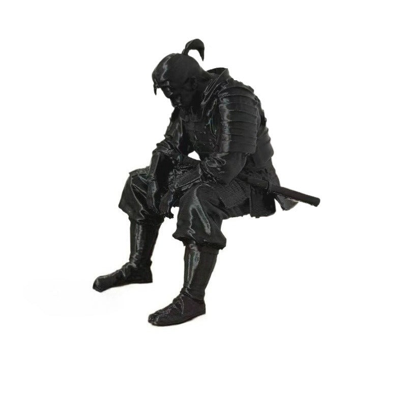 Tnessential Creative Samurai Sitting Ornament 3D Decor