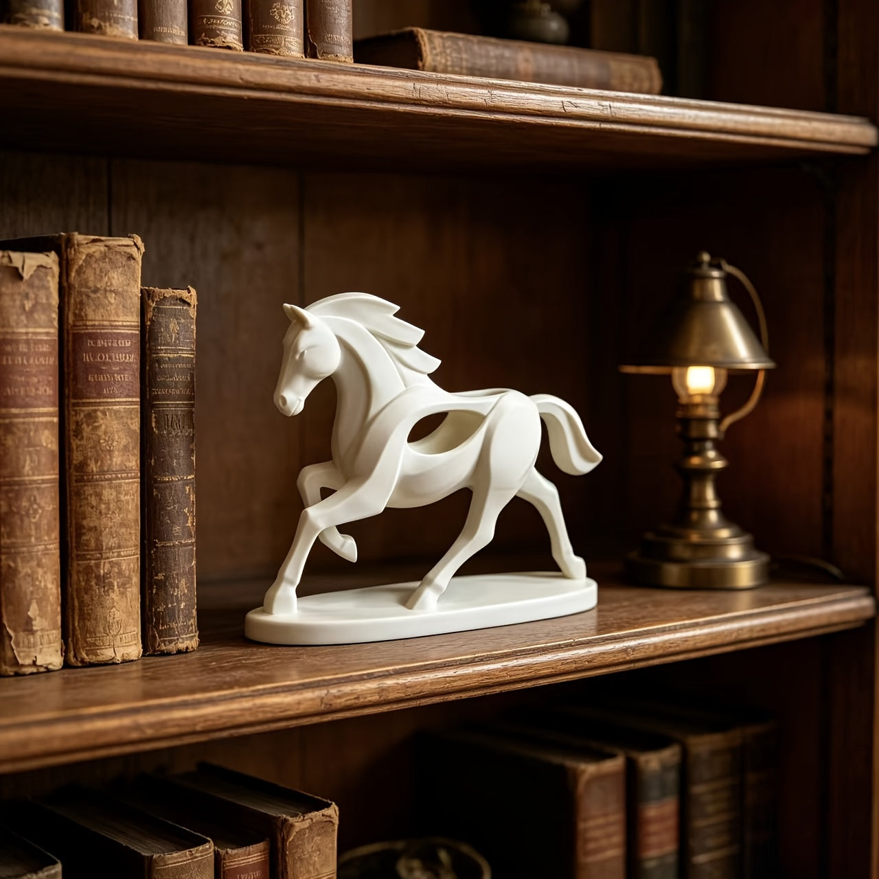 Tnessential Abstract Elegant Horse Sculpture 3D Decor
