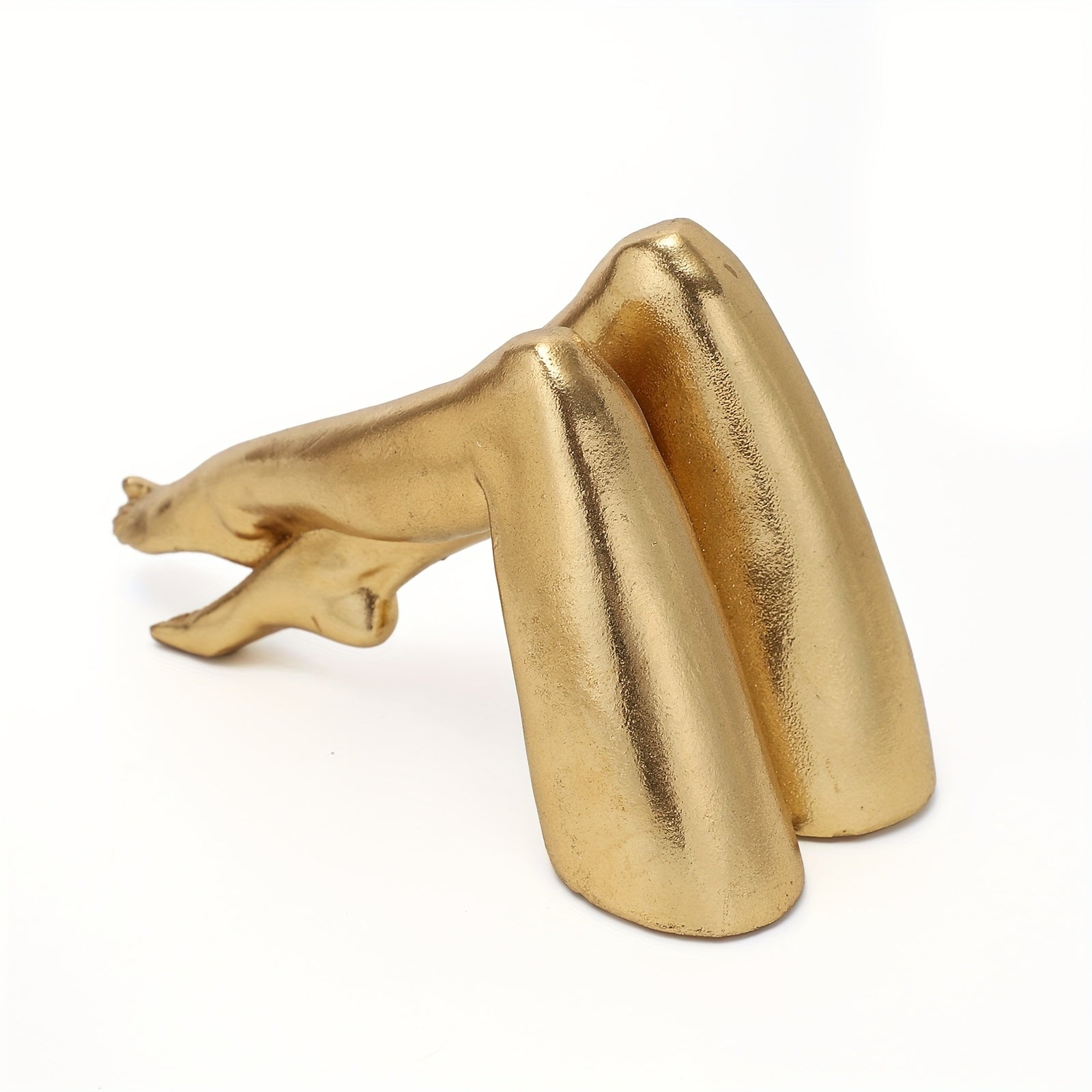 Tnessential Golden Leg Sculpture Statue 3D Decor