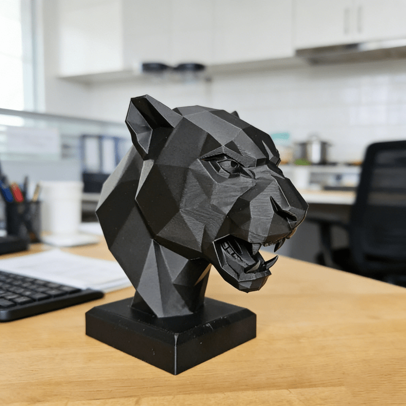 Tnessential Minimalist Geometric Cheetah Ornament 3D Decor
