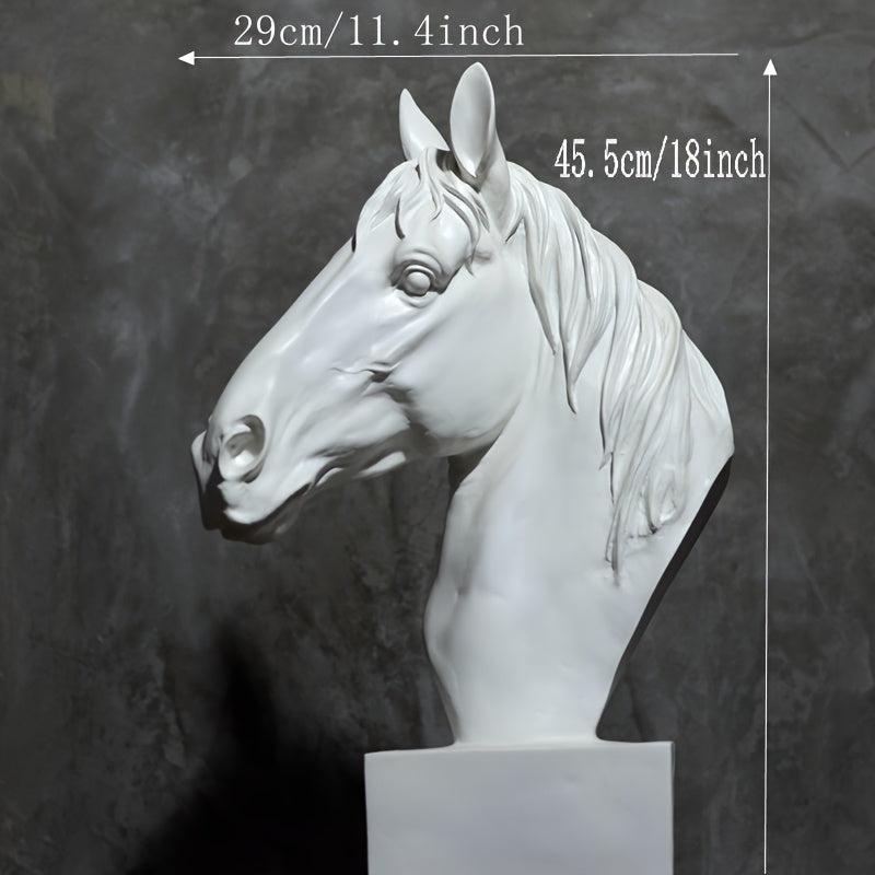 Tnessential Horse Head Sculpture Artwork Large Indoor Decoration 3D Decor