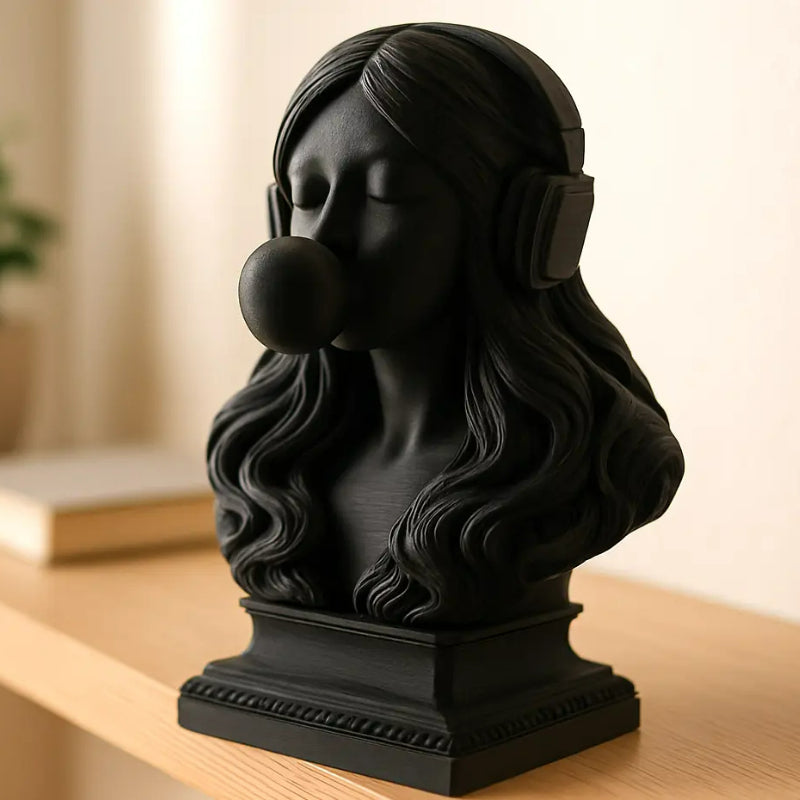 Tnessential Fashionable and Fun Interactive Bust Sculpture 3D Decor