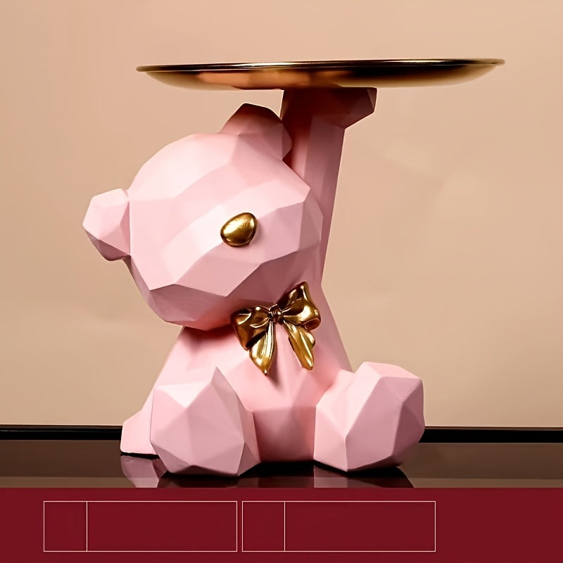 Tnessential Bear-shaped Resin Storage Tray 3D Decor