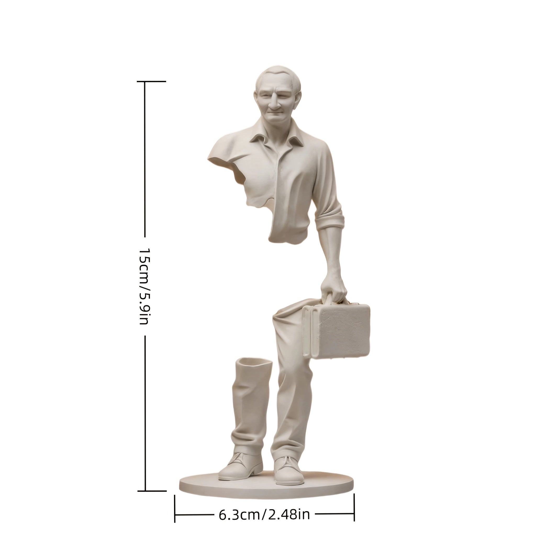 Tnessential D Surreal Abstract Traveler Sculpture Statue 3D Decor