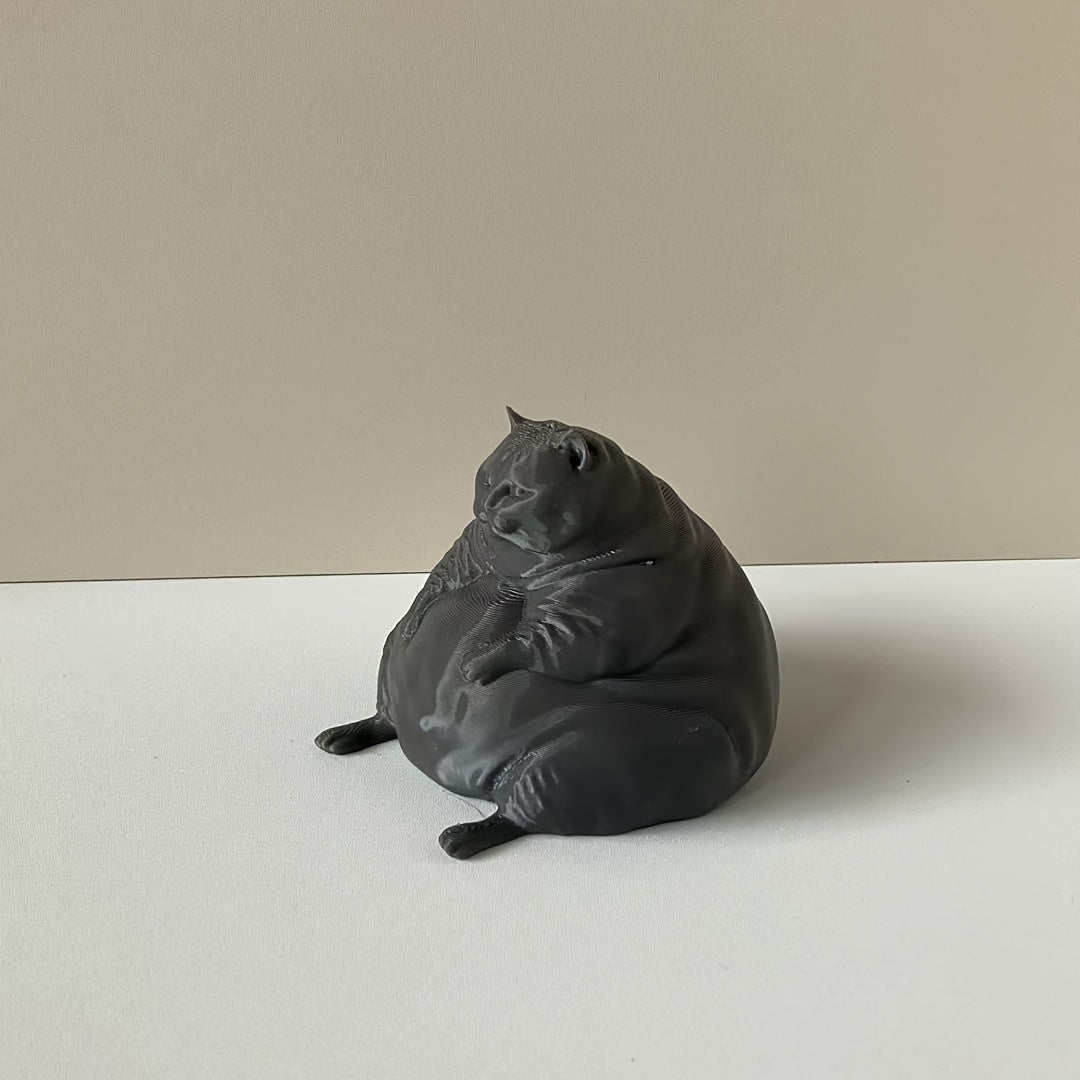 Tnessential Large Fat Cat a Useless Yet Necessary Statue Decoration 3D Decor