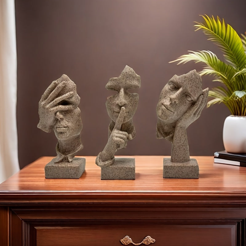 Tnessential European Handicraft Decoration Simple Abstract Character 3D Decor